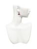 Red Hat With Purple Bow French Earrings