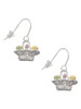 Easter Egg Basket French Earrings
