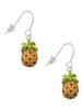 Enamel Pineapple French Earrings