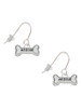 Mini ''Rescue'' Dog Bone French Earrings