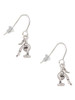 Small Gymnast Balance Beam French Earrings
