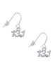 Half Marathon - 13.1 with Clear AB Crystal French Earrings