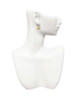 Gold Tone Disc 1/2'' Number - 1 - French Earrings