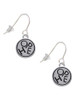 Hope in Circle French Earrings