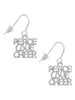 Medium ''Peace Love Cheer'' French Earrings
