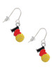 I Love Water polo - Red Heart French Earrings