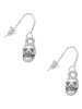 Mini Skull French Earrings