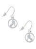 Field Hockey Player Silhouette in 1/2'' Disc French Earrings