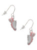 Pink Running Shoe French Earrings