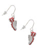 Red Running Shoe French Earrings
