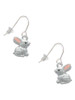 3-D Bunny French Earrings