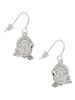 Medium Silver Tone Turkey French Earrings