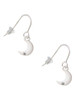 Small Crescent Moon French Earrings
