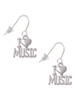 I 'Heart' Music French Earrings