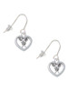 Lacrosse Sticks on Open Heart French Earrings