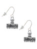 3-D ''Believe'' Stamp French Earrings