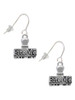 3-D ''Bite Me'' Stamp French Earrings