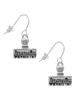 3-D ''Dream On'' Stamp French Earrings