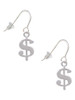 Rounded Dollar Sign French Earrings