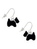 Black Scottie Dog French Earrings