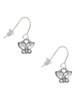 Mini Butterfly with Clear Wings & Crystals French Earrings