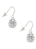 Small Clear Crystal Horseshoe French Earrings
