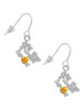 Hit the Sweet Spot with Yellow Softball French Earrings