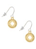 Gold Tone I would be lost without you French Earrings