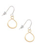 Gold Tone Infinity Loop French Earrings
