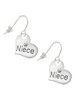 Large Niece Heart French Earrings