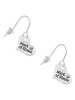 Small Maid of Honor Heart French Earrings