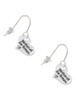 Small Mother of the Groom Heart French Earrings