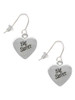 Big Sister Heart French Earrings
