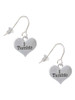 I Tumble Heart French Earrings
