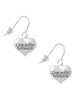 Live in the Moment Heart French Earrings