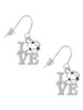Love with Soccer Ball French Earrings