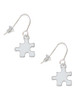 Puzzle Piece French Earrings