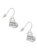 Small Jesus Loves You Heart French Earrings