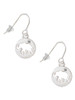 Elephant Silhouette French Earrings