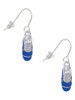 3-D Blue Running Shoe French Earrings