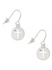 Cross Silhouette French Earrings