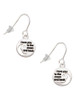 Small I Love You to the Moon French Earrings