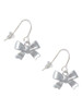 3-D Textured Bow French Earrings