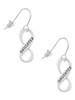 Daughter Infinity Sign French Earrings