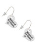Large Mother of the Groom Heart French Earrings