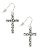 Pebble Cross French Earrings