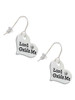 Large Lord Guide Me Heart French Earrings