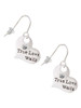 Large True Love Waits Heart French Earrings