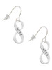 Matthew 5:8 Infinity Sign French Earrings