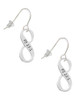 Psalm 23:1 Infinity Sign French Earrings